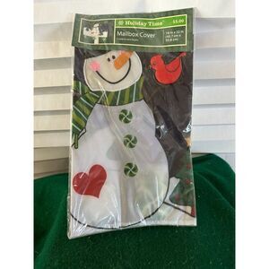 Holiday Time Mailbox Cover Christmas Winter Outdoor Yard Decor